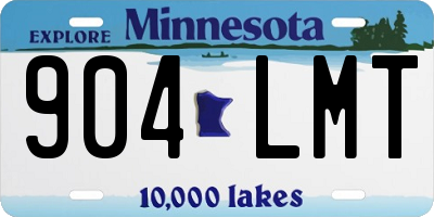 MN license plate 904LMT