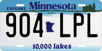 MN license plate 904LPL