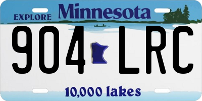 MN license plate 904LRC