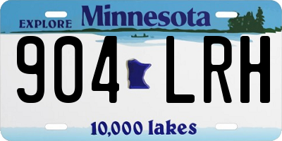 MN license plate 904LRH