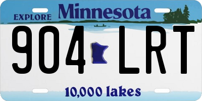 MN license plate 904LRT