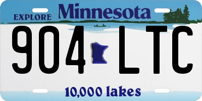 MN license plate 904LTC