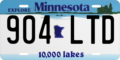 MN license plate 904LTD