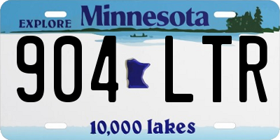 MN license plate 904LTR