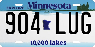 MN license plate 904LUG