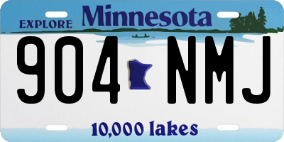 MN license plate 904NMJ