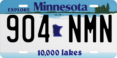 MN license plate 904NMN