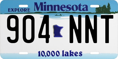 MN license plate 904NNT