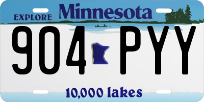 MN license plate 904PYY