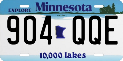 MN license plate 904QQE
