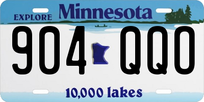 MN license plate 904QQO