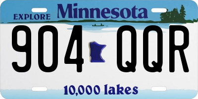 MN license plate 904QQR