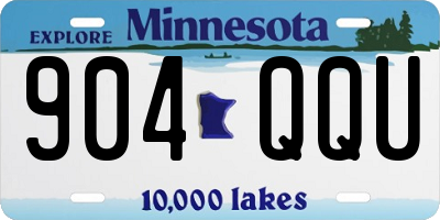 MN license plate 904QQU