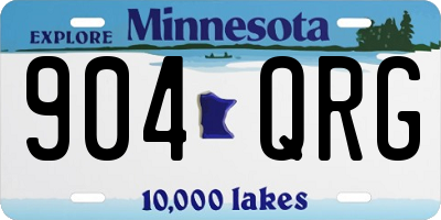 MN license plate 904QRG
