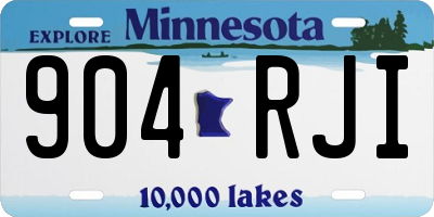 MN license plate 904RJI