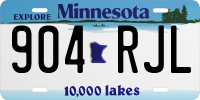 MN license plate 904RJL