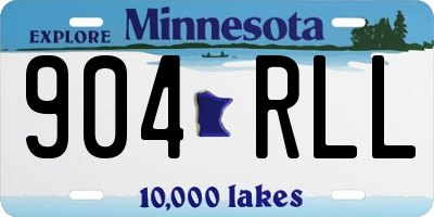 MN license plate 904RLL