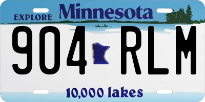MN license plate 904RLM