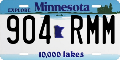 MN license plate 904RMM