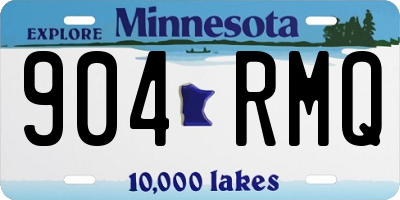 MN license plate 904RMQ