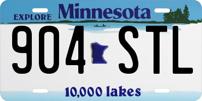 MN license plate 904STL