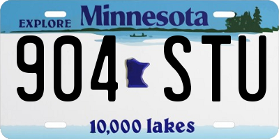 MN license plate 904STU