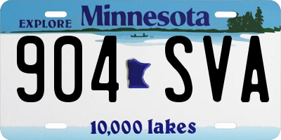 MN license plate 904SVA