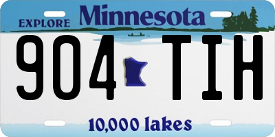 MN license plate 904TIH