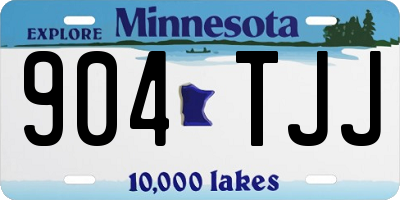 MN license plate 904TJJ