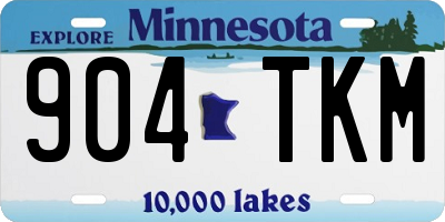 MN license plate 904TKM