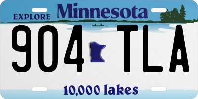 MN license plate 904TLA
