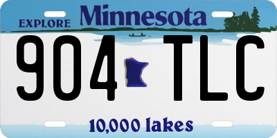 MN license plate 904TLC