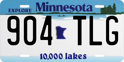 MN license plate 904TLG