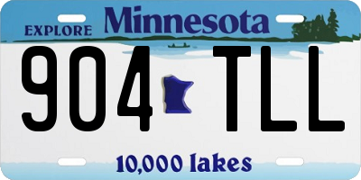 MN license plate 904TLL