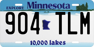 MN license plate 904TLM