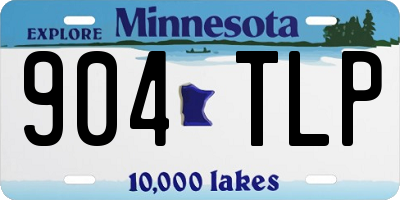MN license plate 904TLP