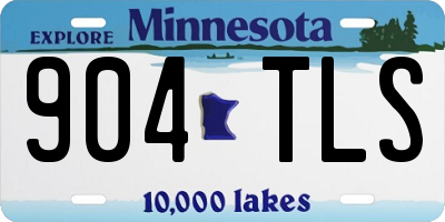 MN license plate 904TLS