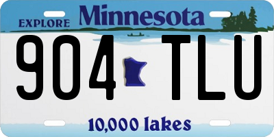 MN license plate 904TLU