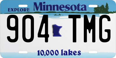 MN license plate 904TMG