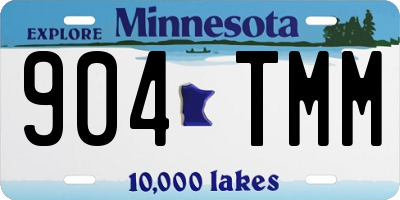 MN license plate 904TMM
