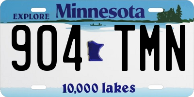 MN license plate 904TMN