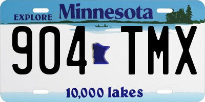 MN license plate 904TMX