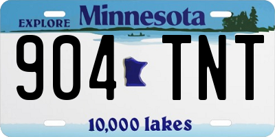 MN license plate 904TNT