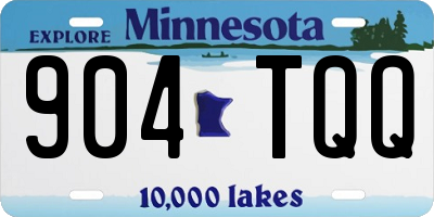 MN license plate 904TQQ