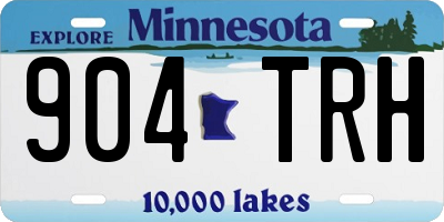 MN license plate 904TRH
