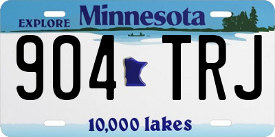 MN license plate 904TRJ