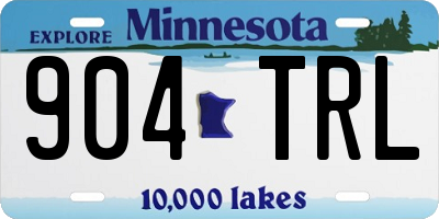 MN license plate 904TRL