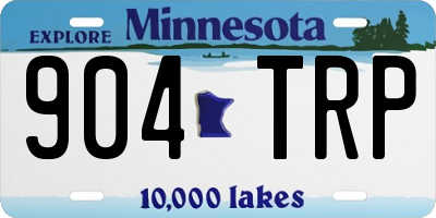 MN license plate 904TRP