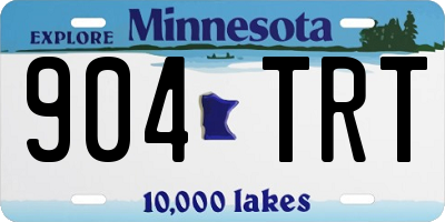 MN license plate 904TRT
