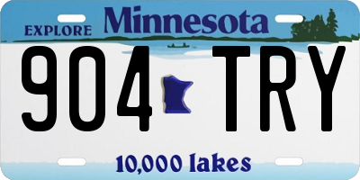 MN license plate 904TRY